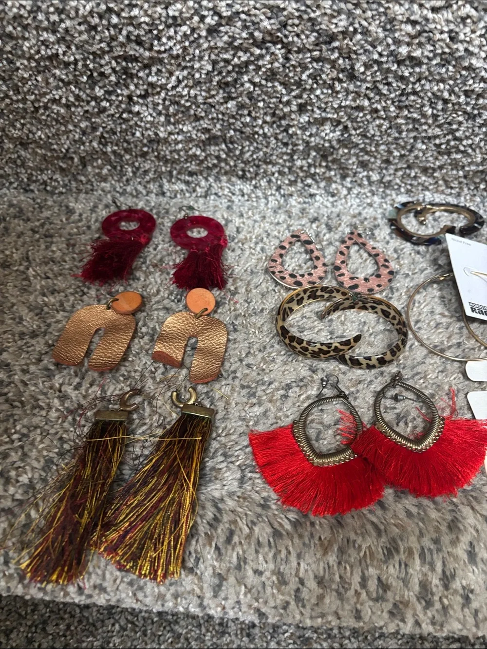 Mixed Color Women's Fashion Earrings Set by
